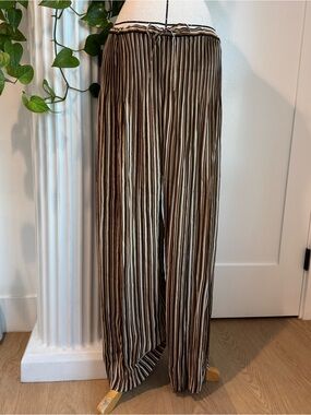 Vintage Vivienne Tam Striped Wide Leg Pants